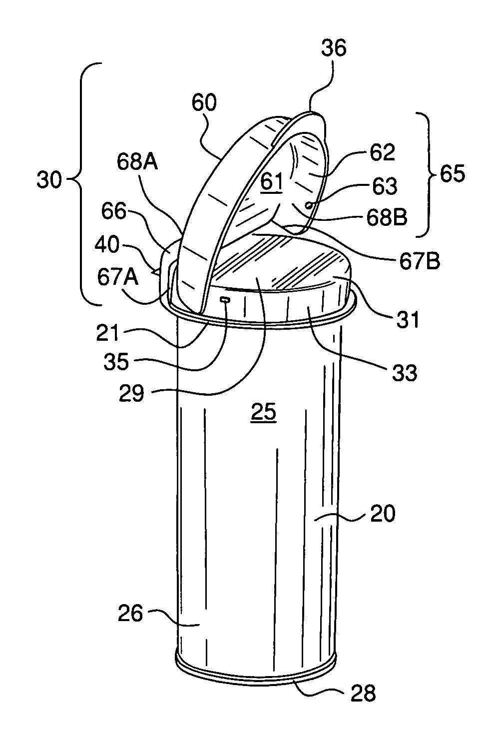 US-8590734-B2 figure 2